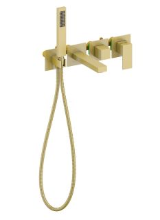 Смеситель встраиваемый для ванны с душем Timo Selene 2014/17YSM золото матовое